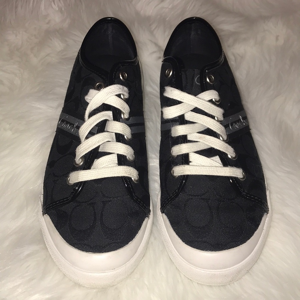 Women’s Black Coach Tennis Shoes